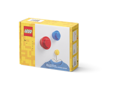 LEGO  vešiak na stenu, 3 ks - žltá, modrá, červená