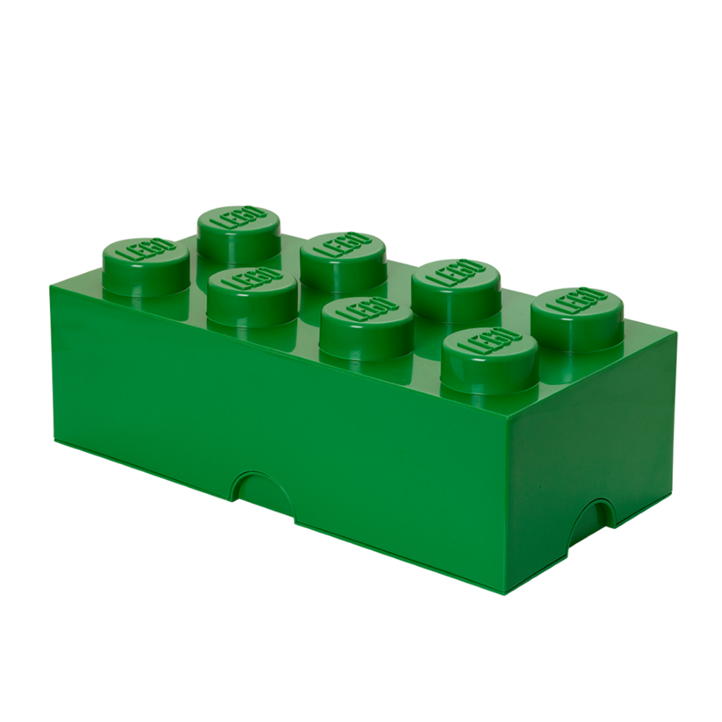 LEGO úložný box 8 - tmavě zelená