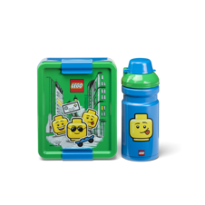LEGO ICONIC Boy svačinový set (láhev a box) - modrá/zelená - 40581724_1.png