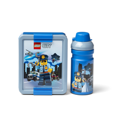LEGO City svačinový set (láhev a box) - modrá - 40581735_1.png