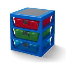 LEGO 3-Drawer Storage Rack - Blue