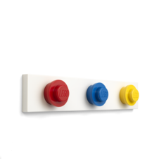 LEGO nástenný vešiak - červená, modrá, žltá