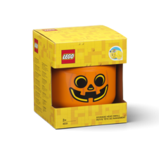 LEGO Storage Head (small) - Pumpkin