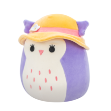 SQUISHMALLOWS Holly the Purple Owl W/Sun Hat