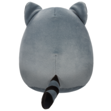 SQUISHMALLOWS Rocky the Grey Raccoon W/White Corduroy Belly