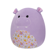 SQUISHMALLOWS Hanna the Purple Hippo W/Floral Belly