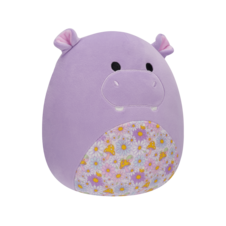 SQUISHMALLOWS Hanna the Purple Hippo W/Floral Belly