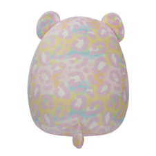 SQUISHMALLOWS Michaela the Pink Rainbow Leopard W/Pink Headband, 30 cm