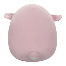 SQUISHMALLOWS Lala the Pink Lamb W/Floral Ears and Belly, 30 cm