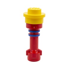 LEGO Iconic Torch - Flashlight Red (Blue/Yellow)