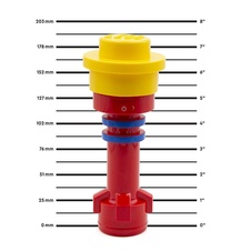 LEGO Iconic Torch - Flashlight Red (Blue/Yellow)