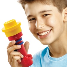 LEGO Iconic Torch - Flashlight Red (Blue/Yellow)