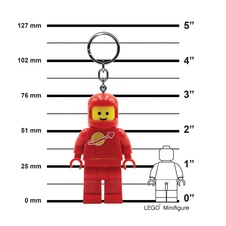 LEGO Spaceman Kozmonaut červený svietiaca figúrka (HT)