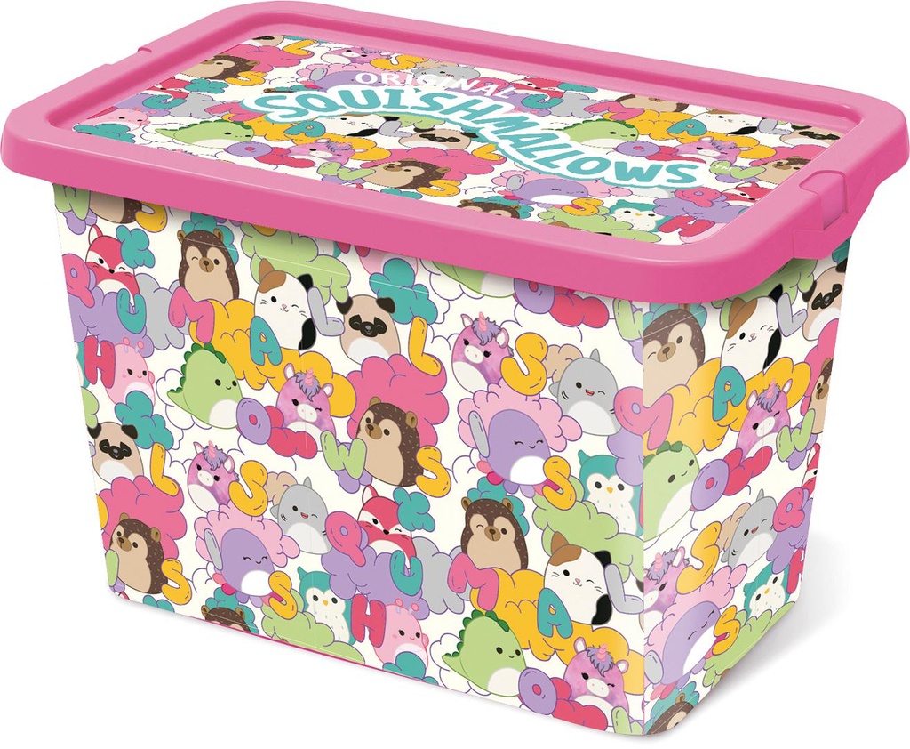 Squishmallows STOR úložný box s víkem - 7 L