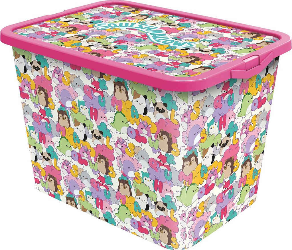 Squishmallows STOR úložný box s víkem - 23 L