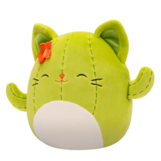 SQUISHMALLOWS Ms. Miss the Green Cactus Cat W/Closed Eyes