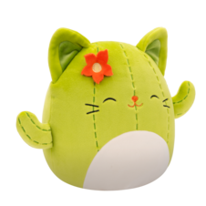 SQUISHMALLOWS Ms. Miss the Green Cactus Cat W/Closed Eyes