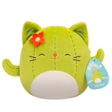 SQUISHMALLOWS Ms. Miss the Green Cactus Cat W/Closed Eyes