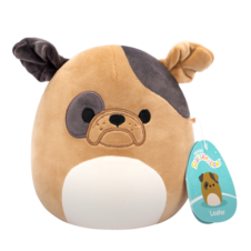 SQUISHMALLOWS Loafer the Brown Bulldog W/Dark Brown Spots