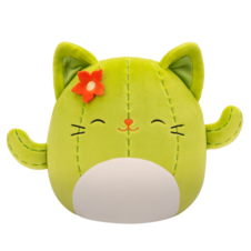 SQUISHMALLOWS Ms. Miss the Green Cactus Cat W/Closed Eyes