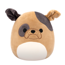 SQUISHMALLOWS Loafer the Brown Bulldog W/Dark Brown Spots